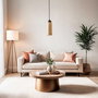 Opviq Babıl Lámpara de Araña Walnut Beige